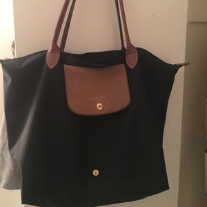 Longchamp Large Le Pliage Tote - Black